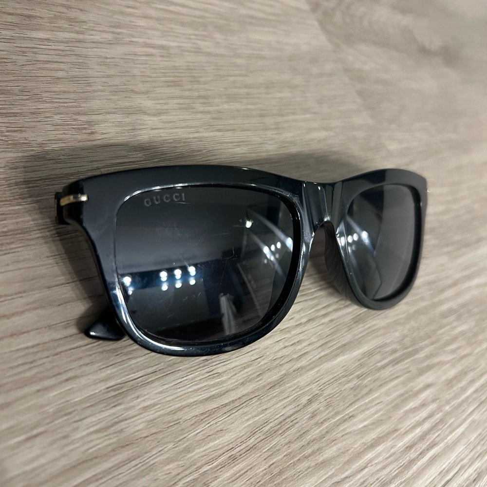 Gucci Glossy Black Designer Sunglasses